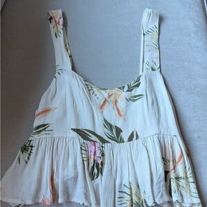 Z Supply White Floral Camisole